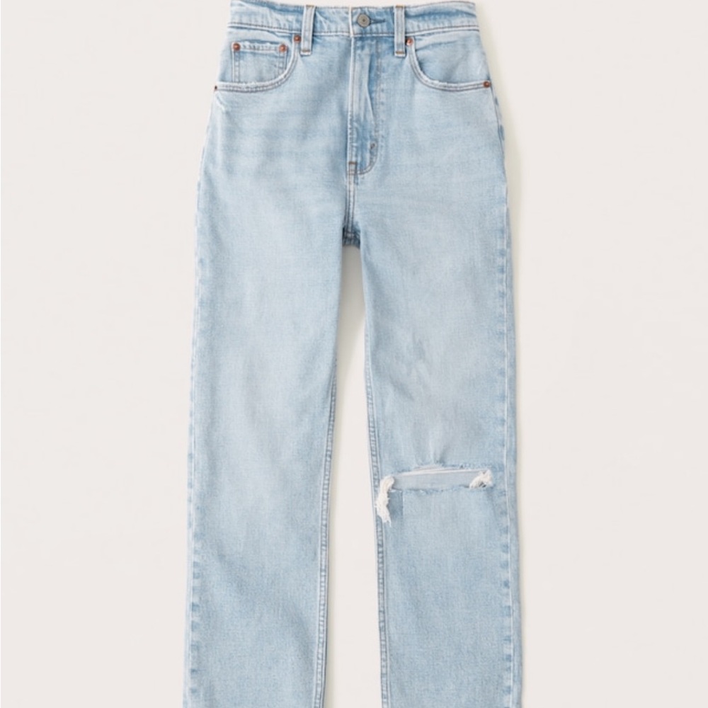 A&F The Ankle Straight Ultra High Rise | size 30 (10 reg)